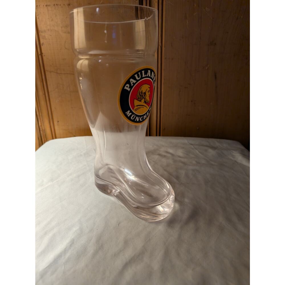 Vintage Paulaner München Boot shape Beer Mug German RARE